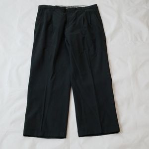 Nat Nast Black Silk Dress Pants Slacks Size  35x30